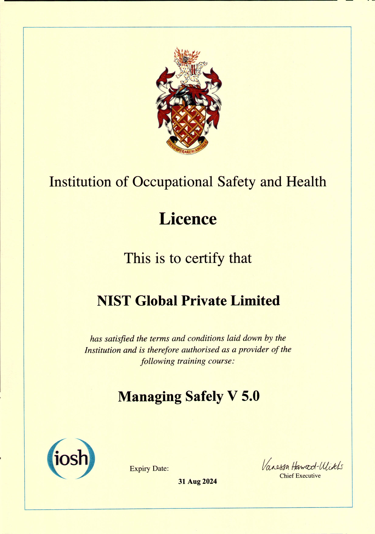iosh-ms-certificate