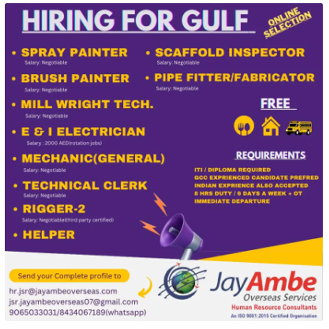 Safety Officers Jobs NEBOSH vacancy, Job Openings in India