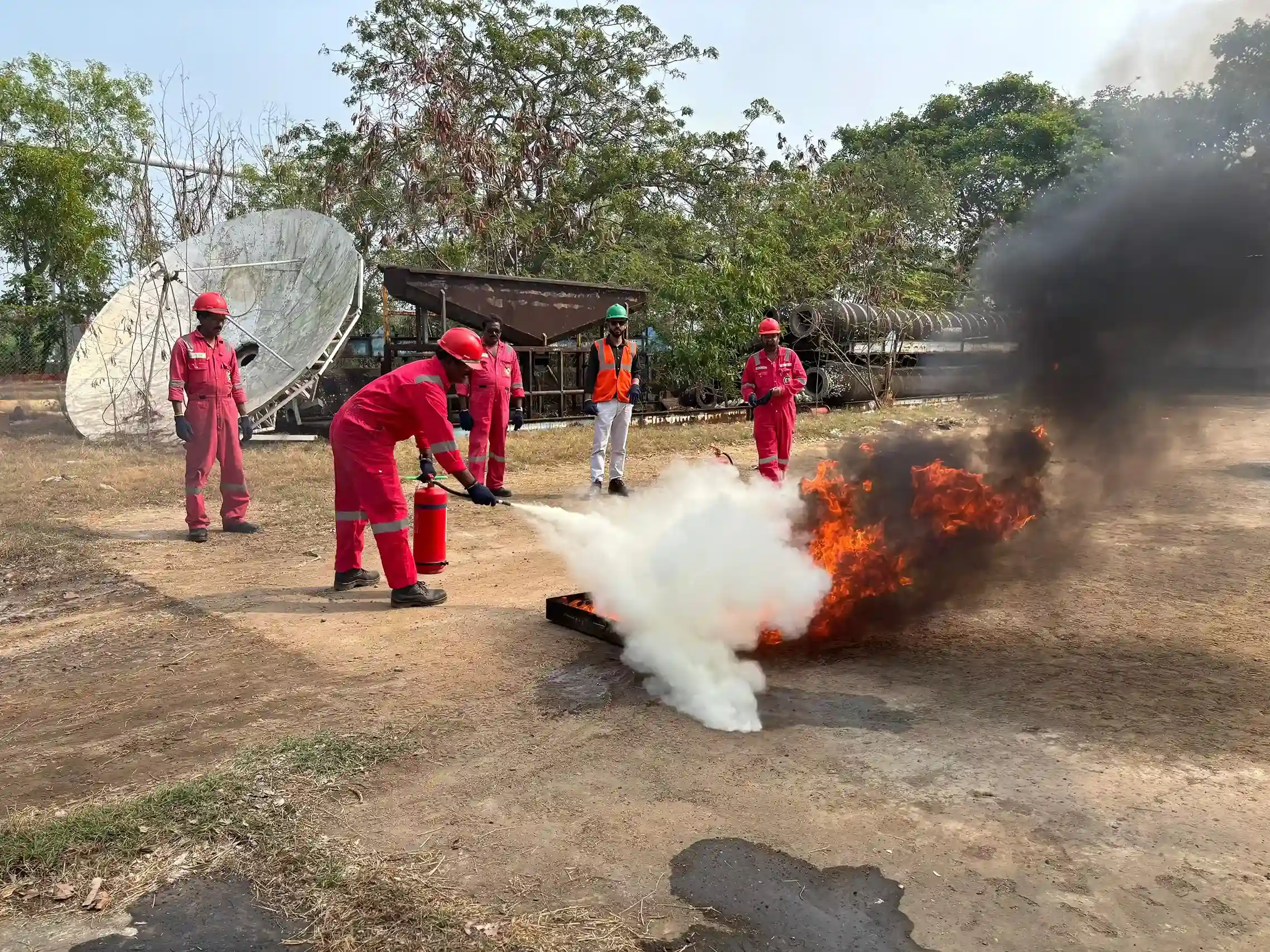 NIST Global Fire safety training onsite at corporate facility
