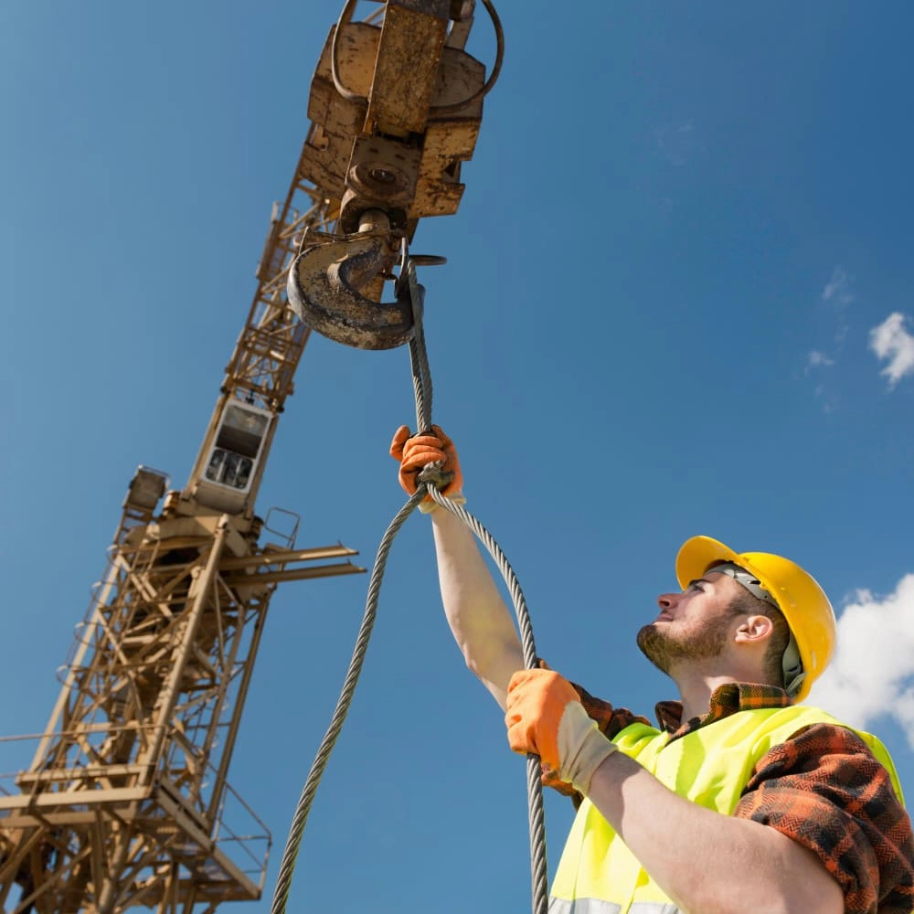 NIST Global trainer demonstrating crane hand signals during corporate Lifting & Rigging Training