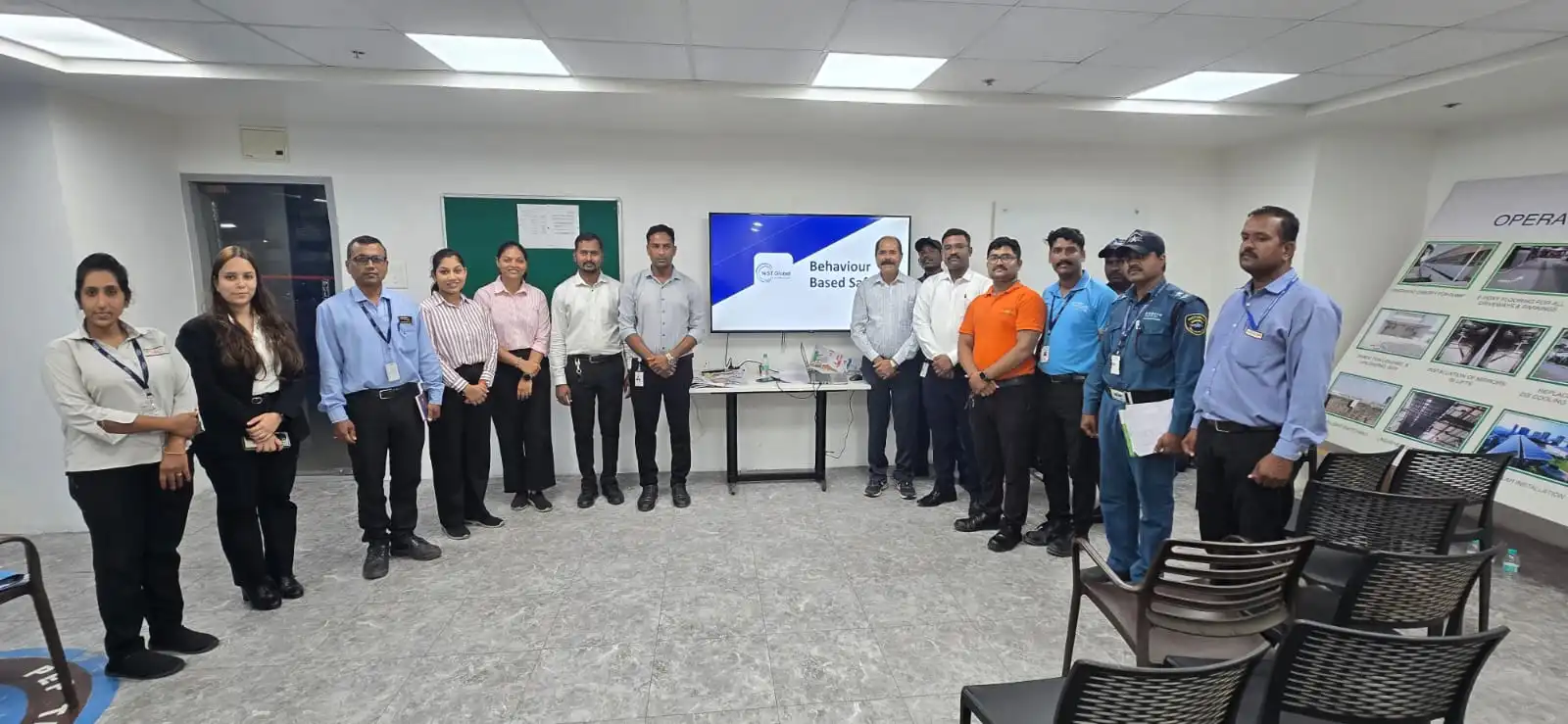 NIST Global BBS workplace training session — participants attending on-site Behaviour Based Safety training