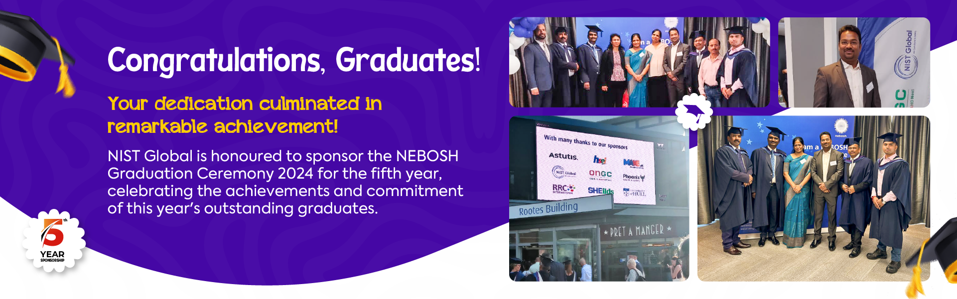 NEBOSH Graduation Ceremony 2024 Banner